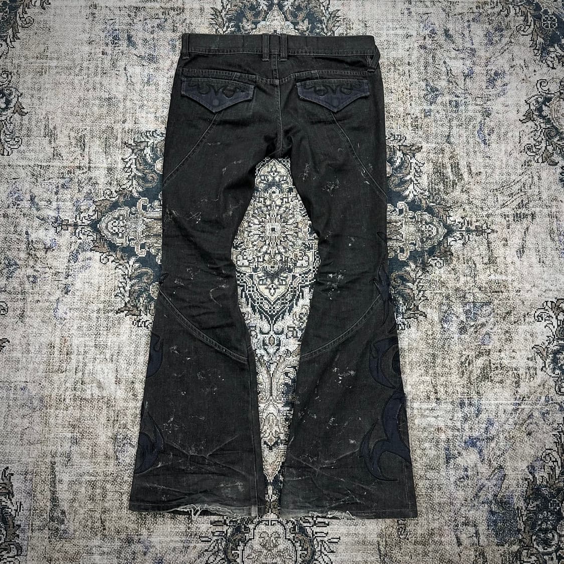 Tornado mart tribal flared jeans 상품이미지5