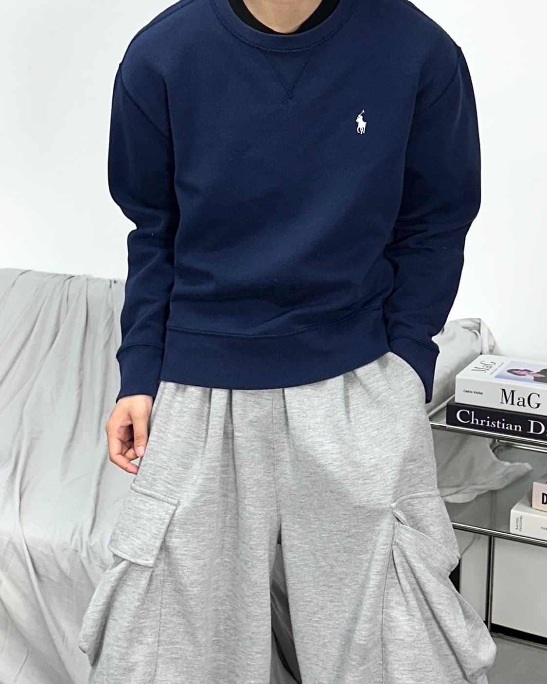 폴로 랄프로렌 신형 네이비 맨투맨 M 상품이미지2