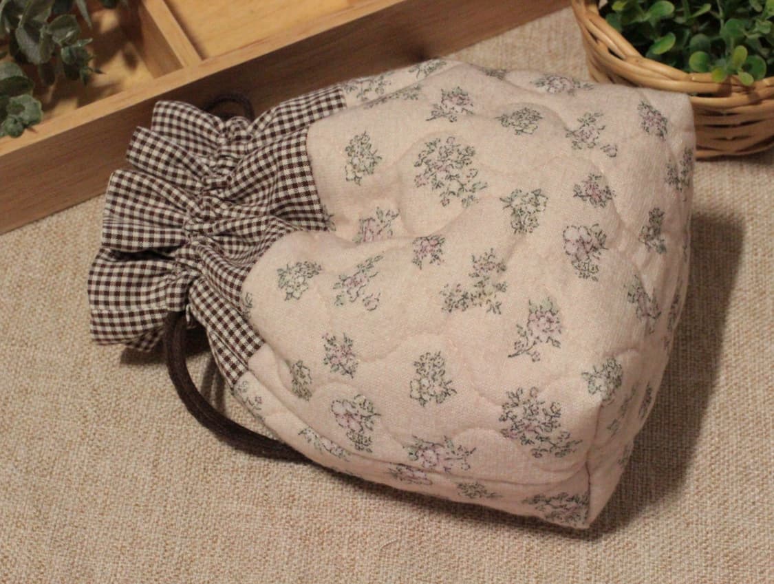 핸드메이드 퀼팅 스트링 파우치 상품이미지6