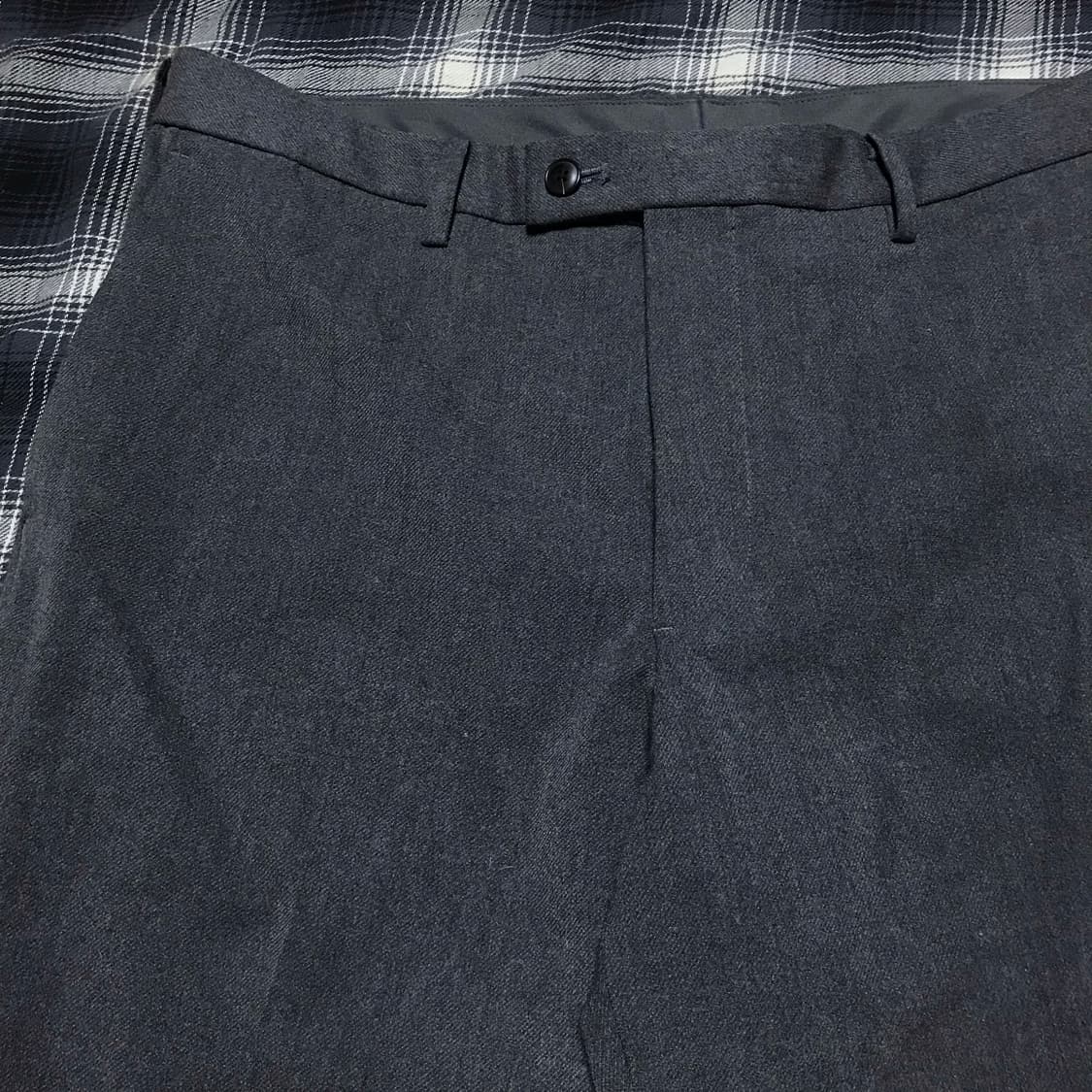 유니클로 재팬라인 동복 기지바지 그레이 슬랙스 상품이미지2