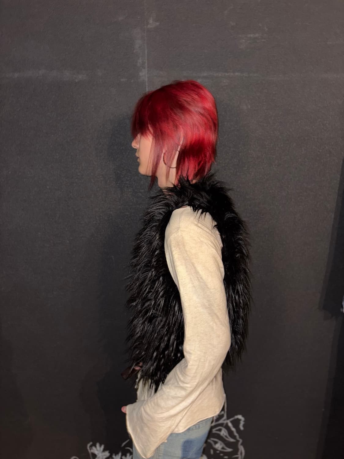 Feather Fur vest 상품이미지5