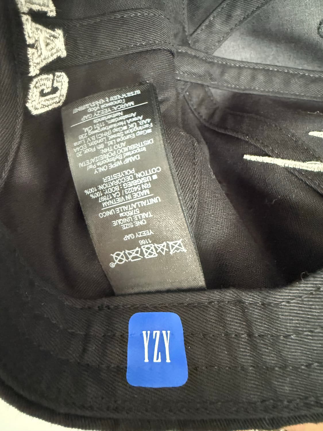 Yeezy Gap 엔지니어드 바이 발렌시아가 플레임 캡 블랙 상품이미지4