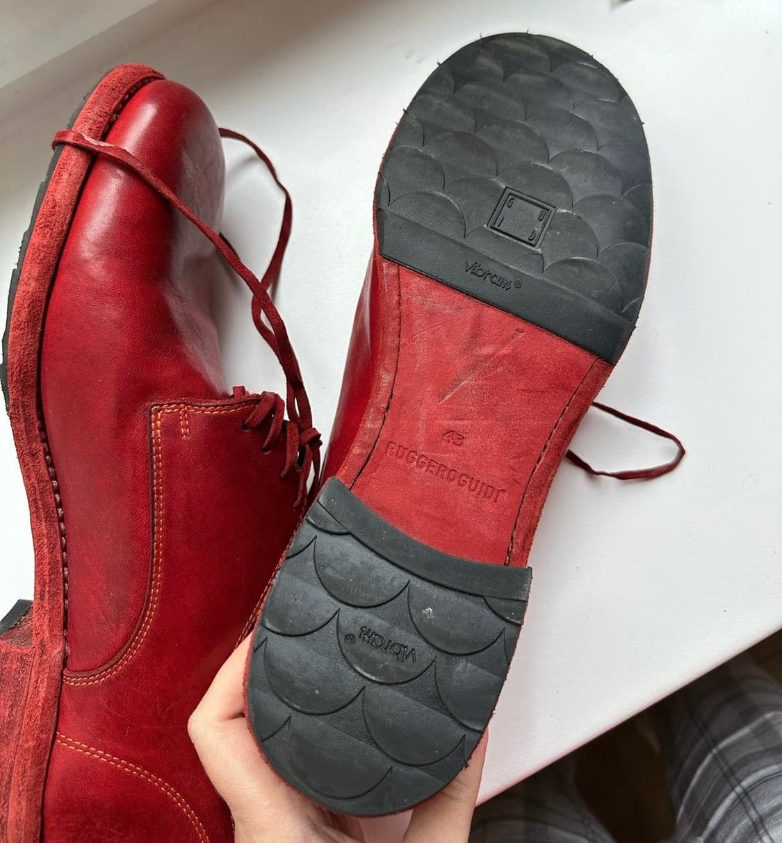구이디 992 더비 레드 43size 상품이미지2