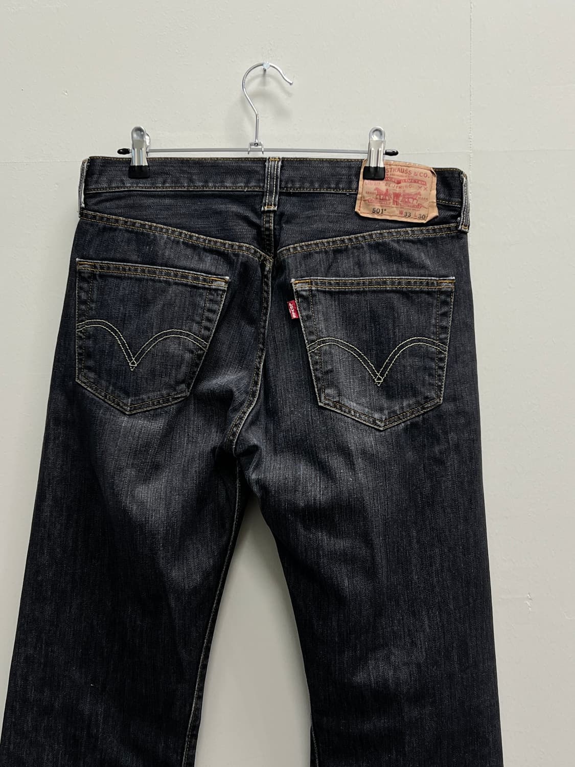 00s 리바이스 501 흑청 데님 팬츠 Made in Mexico 상품이미지4