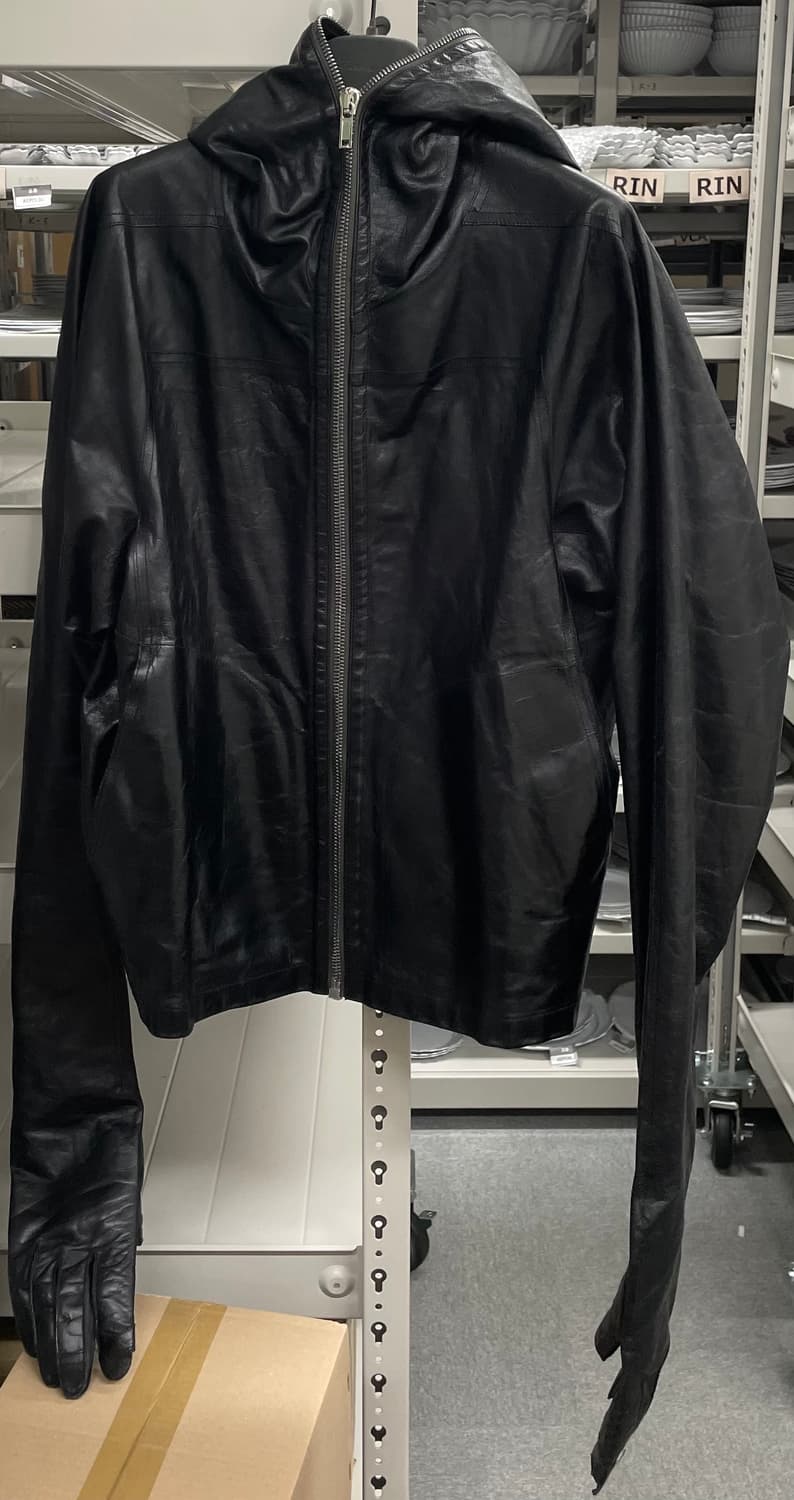 런웨이피스) 릭오웬스 실드 글러브 레더 자켓  상품이미지3