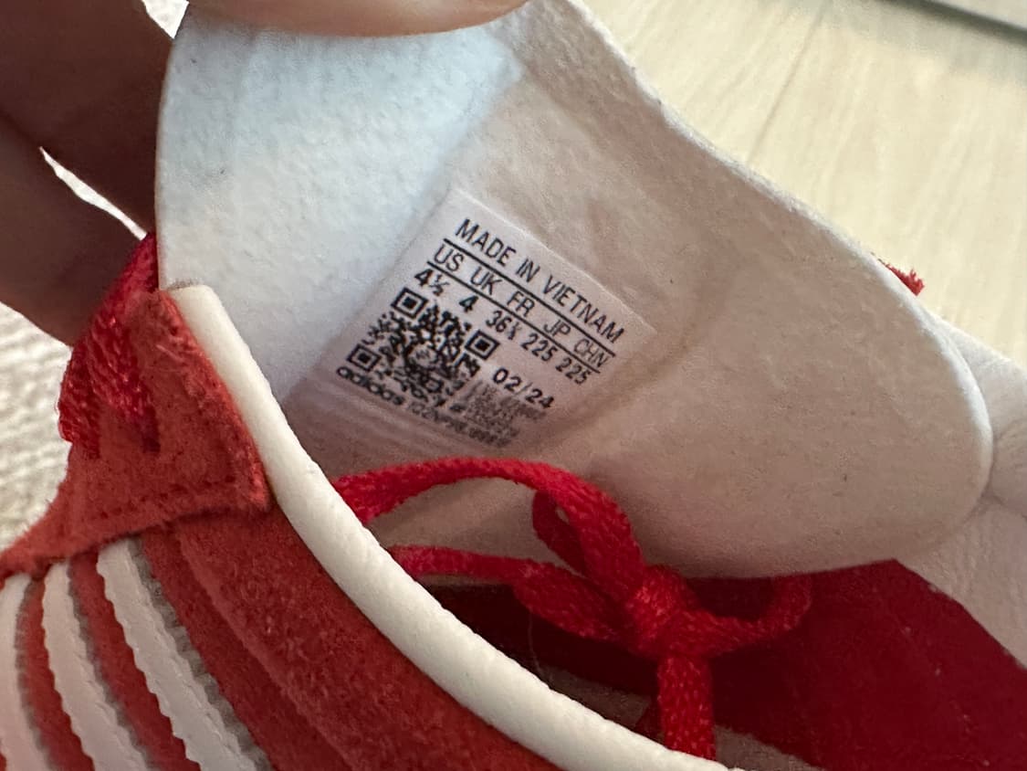 아디다스 가젤 레드 225사이즈 상품이미지5