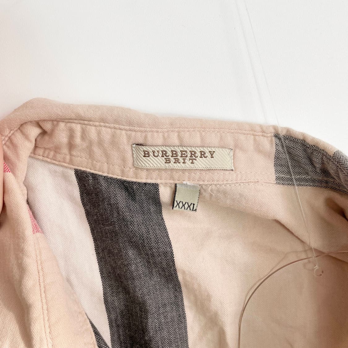 C2 버버리 브릿 노바 체크 패턴 반팔 셔츠 105사이즈 상품이미지5