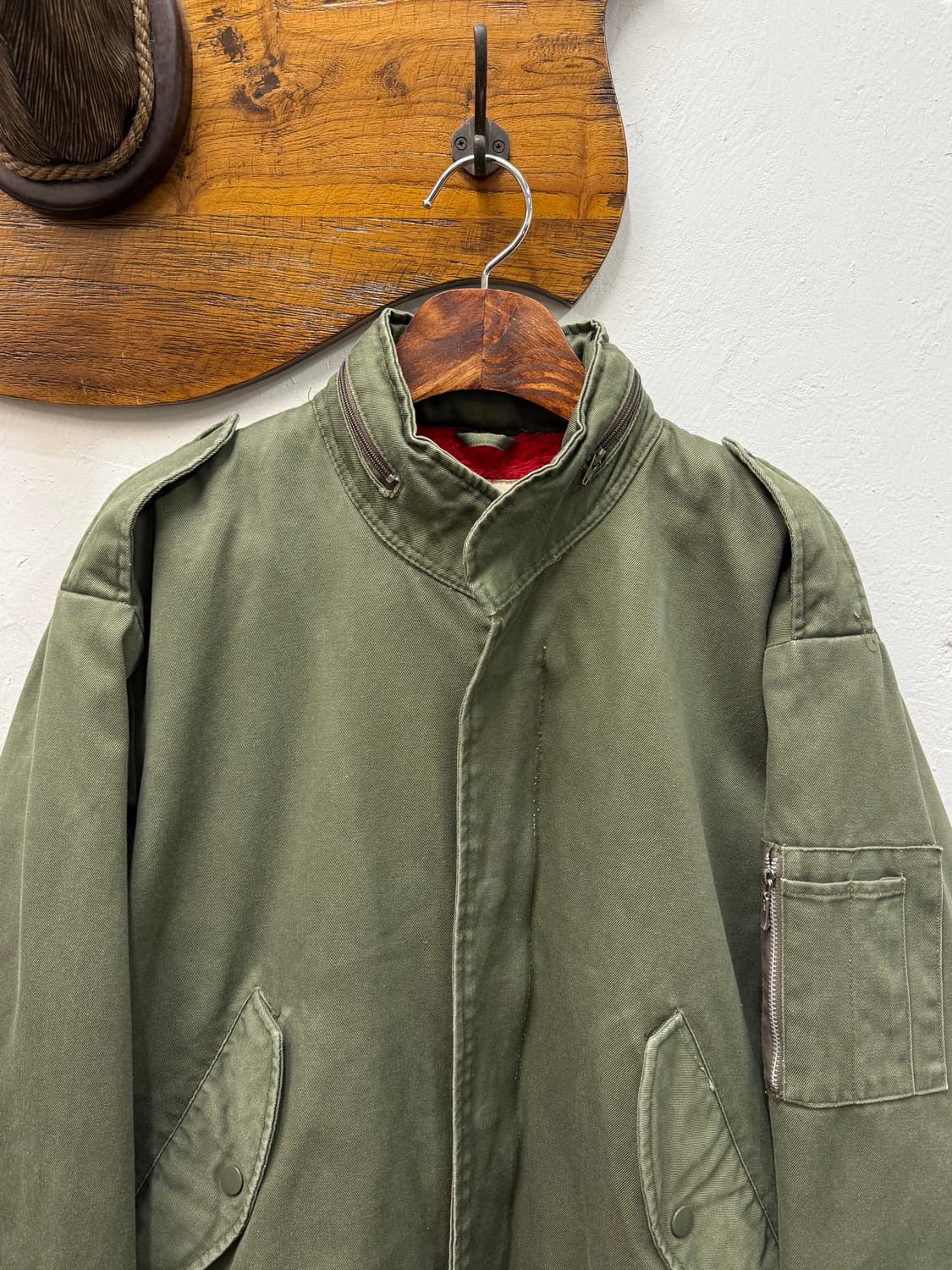 F) Vintage Sherpa-Lined Flight Bomber Ja 상품이미지2