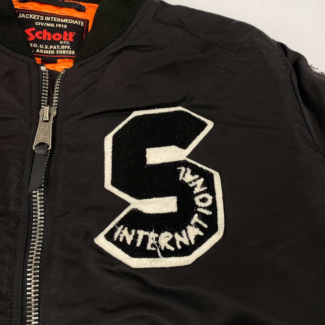 쇼트 블랙 Ma-1 항공 봄버 점퍼 (100) 상품이미지3