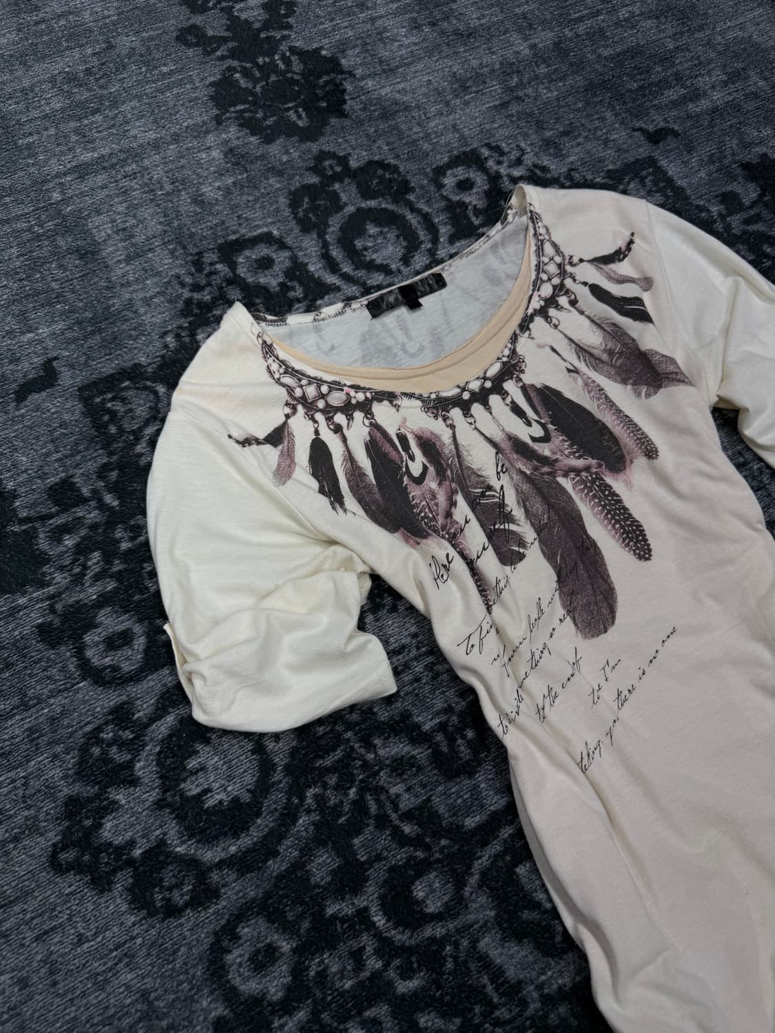 Japanese 00s archive native feather laye 상품이미지2