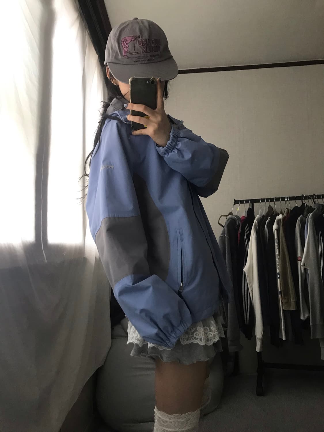 콜롬비아 연하늘 바람막이 상품이미지7