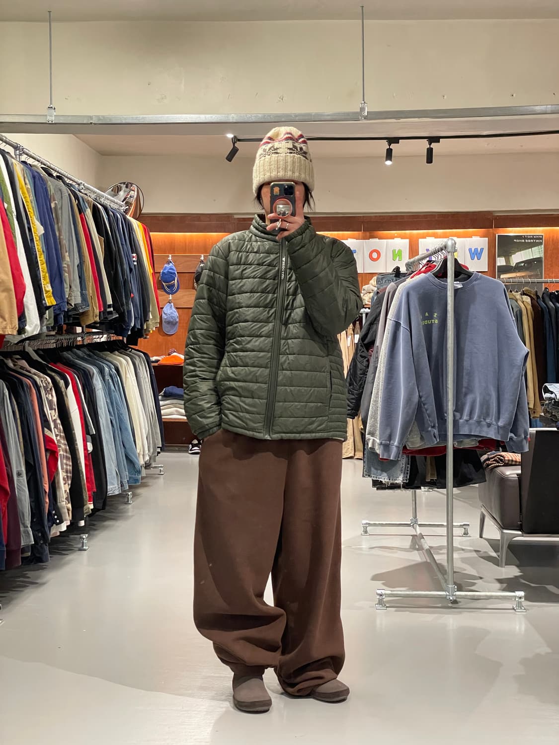 빈티지 경량패딩   상품이미지3