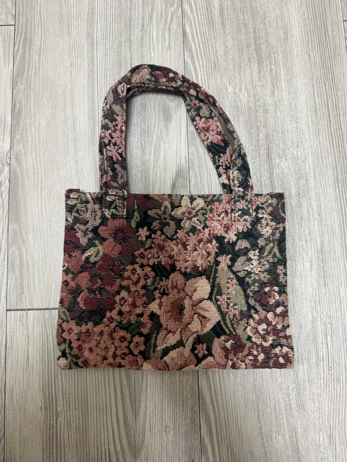 아모멘토 플라워 자카드 미니 토트백 상품이미지3