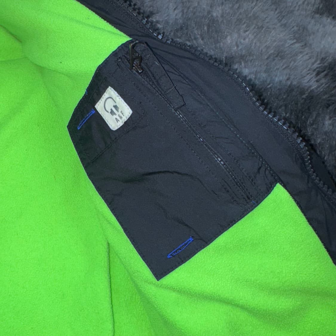 투티/0085 아베크롬비 블랙 패치로고 패딩 자켓 상품이미지9