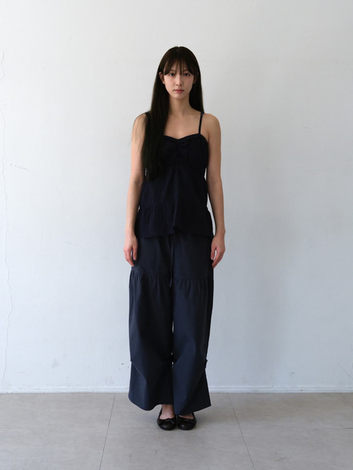 하스타 Hasta Boho Shirring Sleeveless Navy 상품이미지4