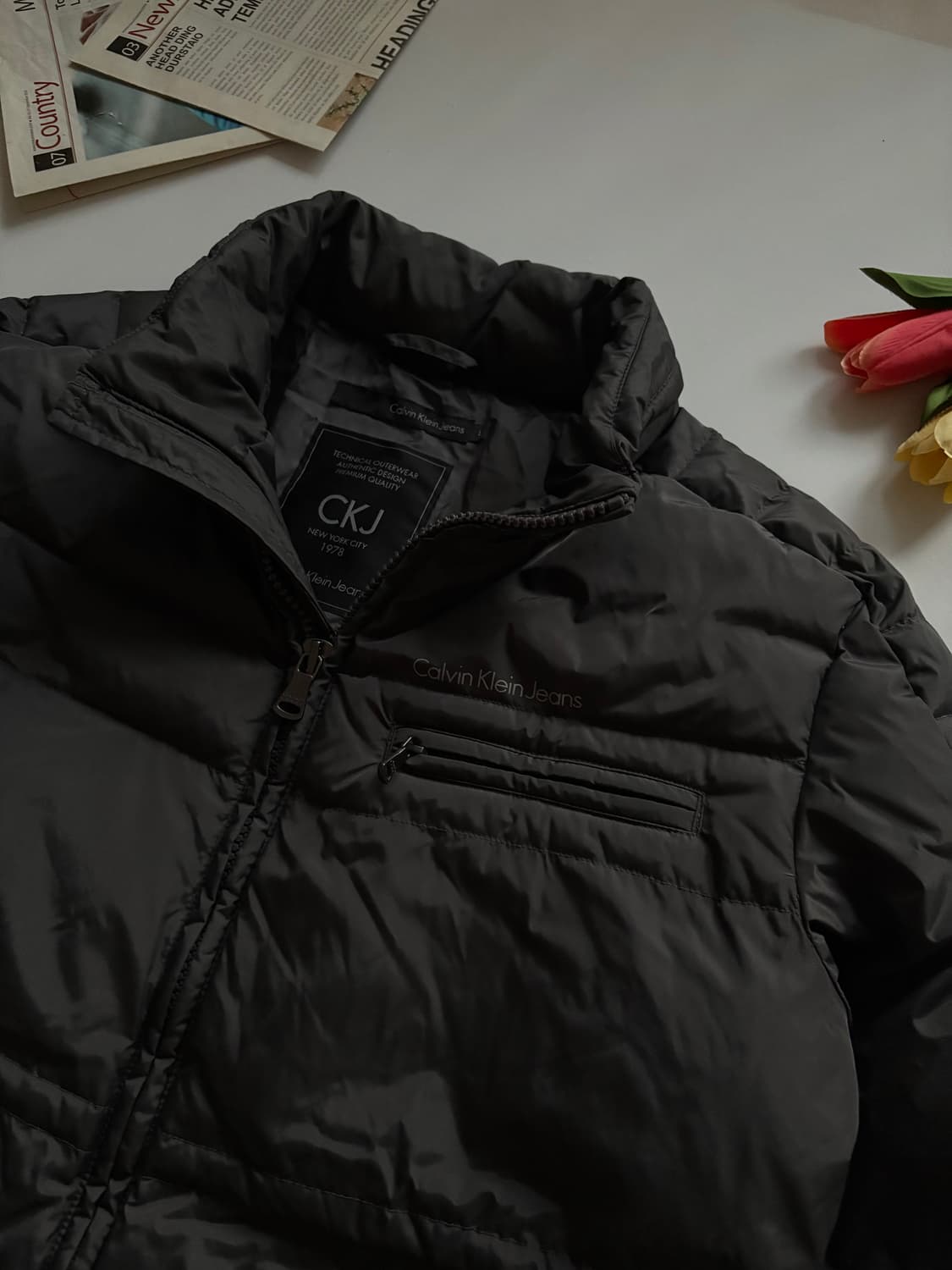 켈빈클라인 그레이 푸퍼 재킷 상품이미지4