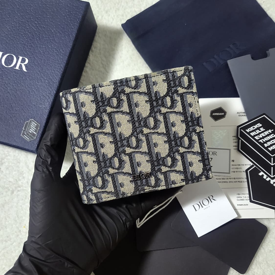 [크림판/새상품급] 디올 오블리크 반지갑  상품이미지2