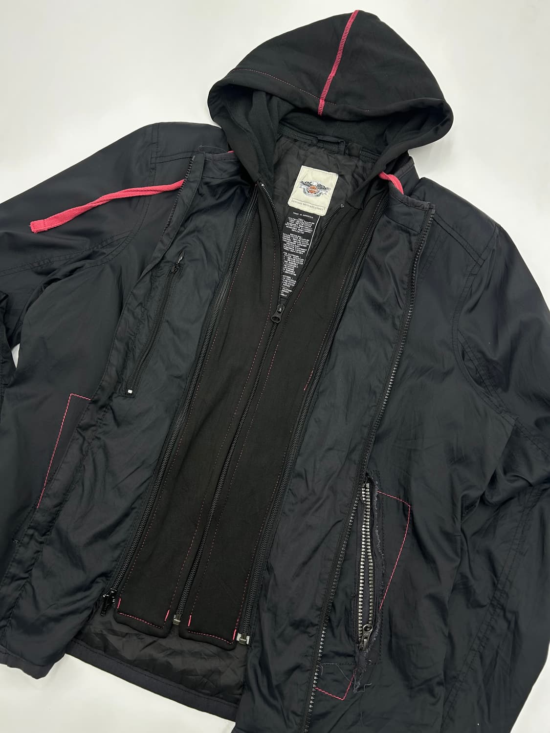 할리데이비슨 레이어드 후드집업 상품이미지3