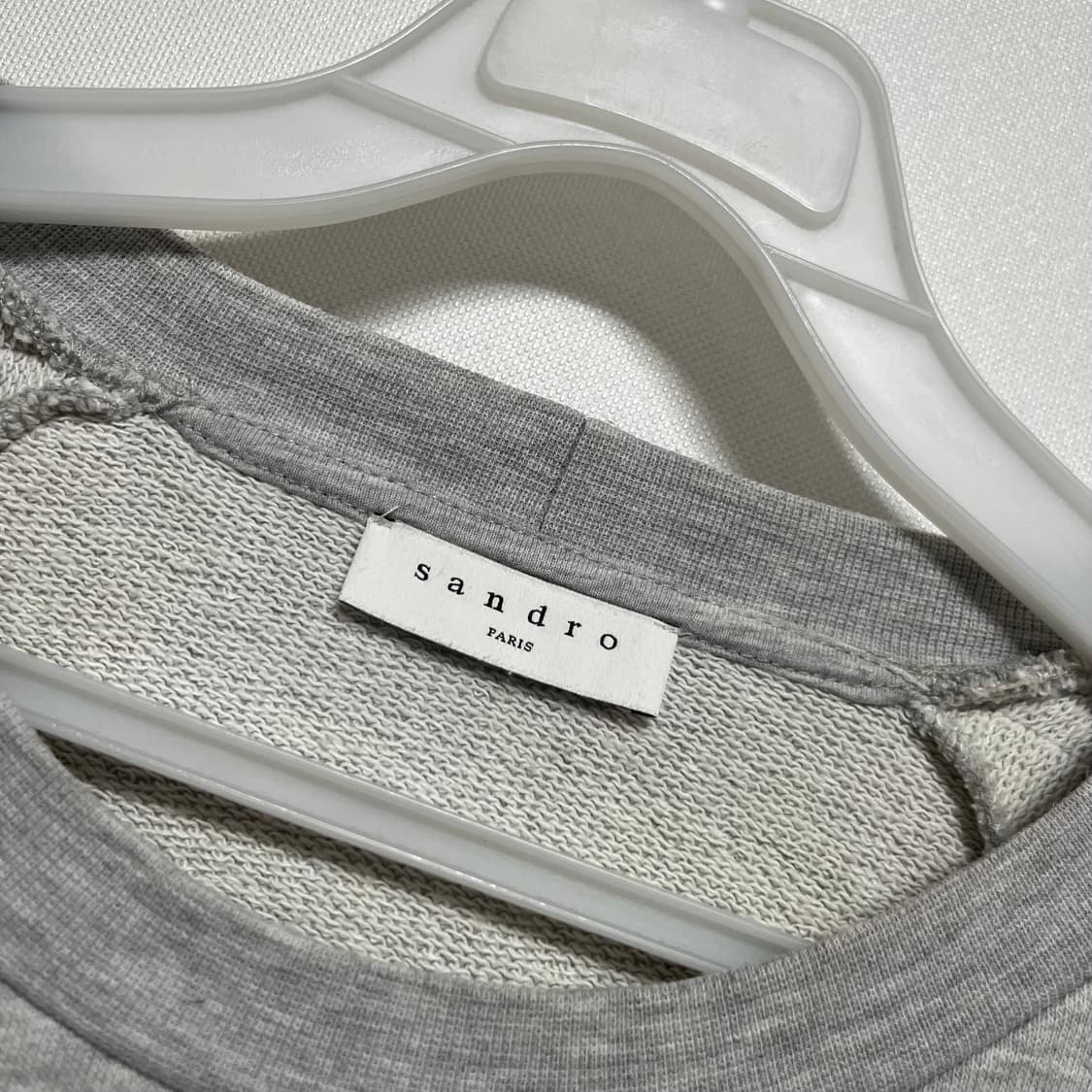산드로 그레이 트레이닝 맨투맨 1사이즈 상품이미지2