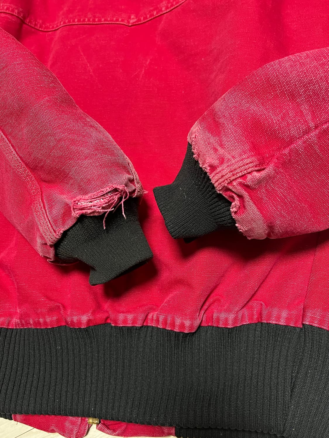 90s칼하트J14산타페자켓레드 L사이즈 상품이미지8