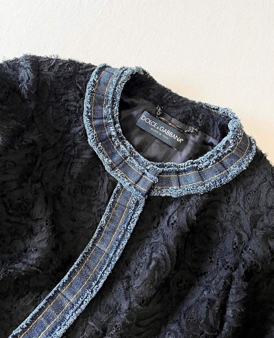 DOLCE&GABBANA denim point lace jacket 상품이미지9