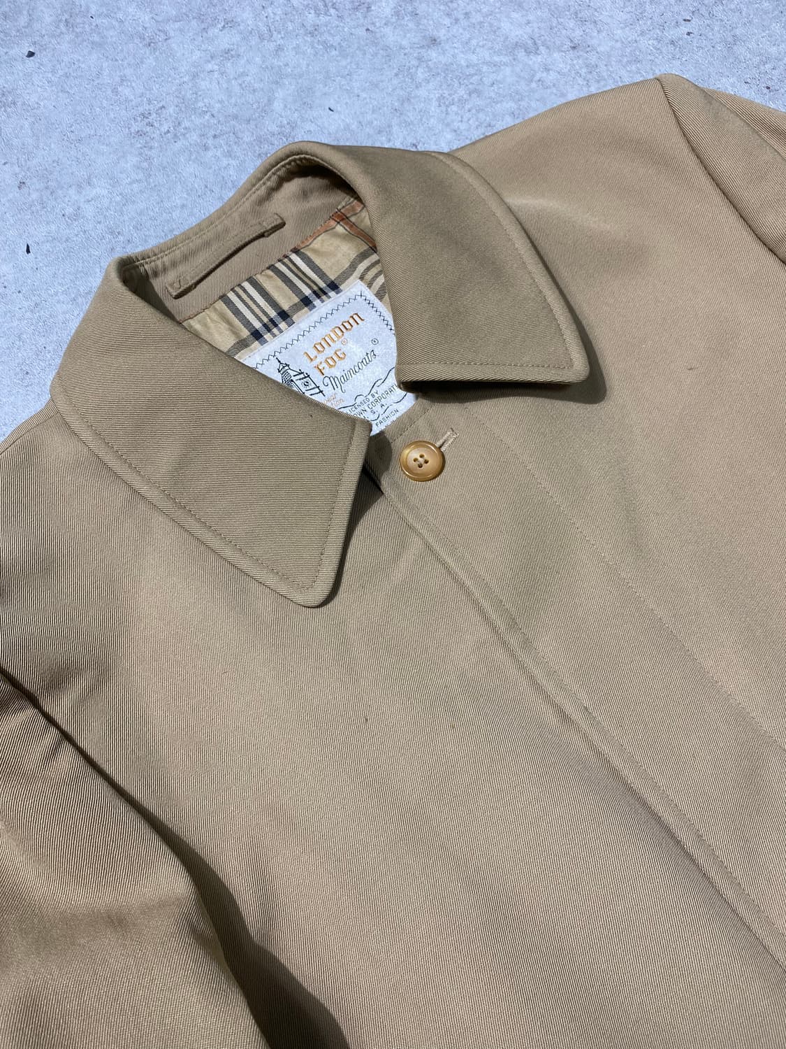 [L] 80s London Fog 런던포그 싱글 트렌치코트 상품이미지3