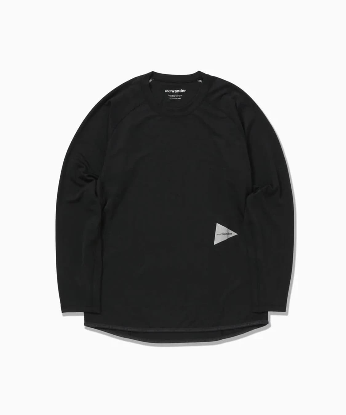 (L) 앤드원더 블랙 롱슬리브 드라이 져지 새상품 and wander 상품이미지1