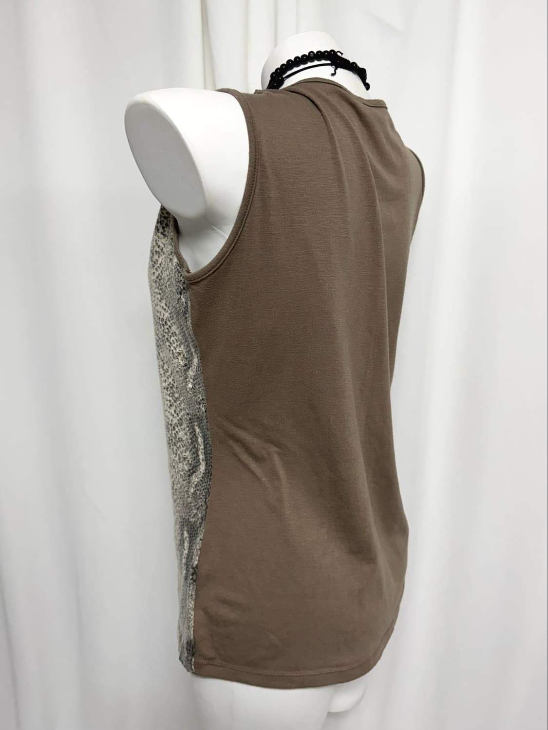 Python brown sleeveless 상품이미지2