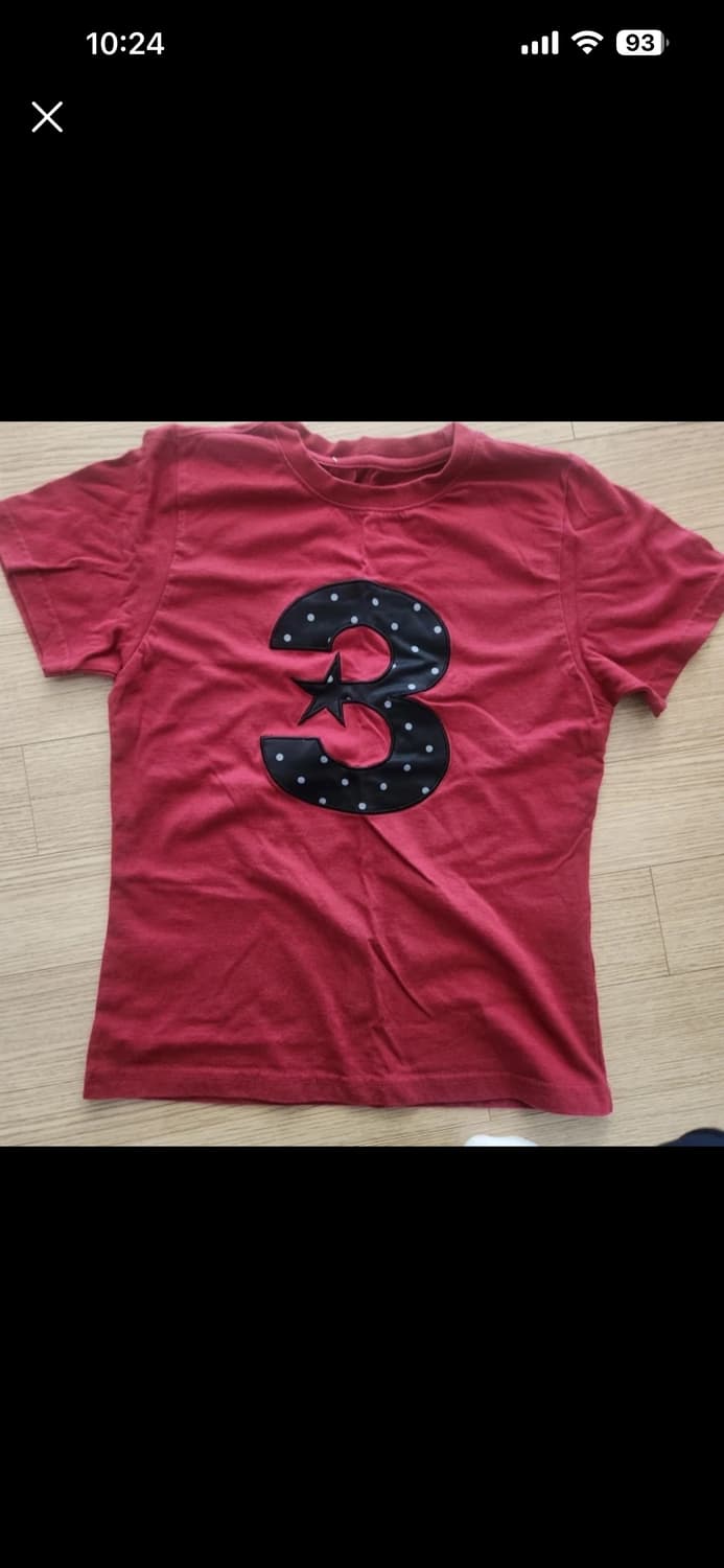 바우프 티셔츠 3 레드 버건디 상품이미지1