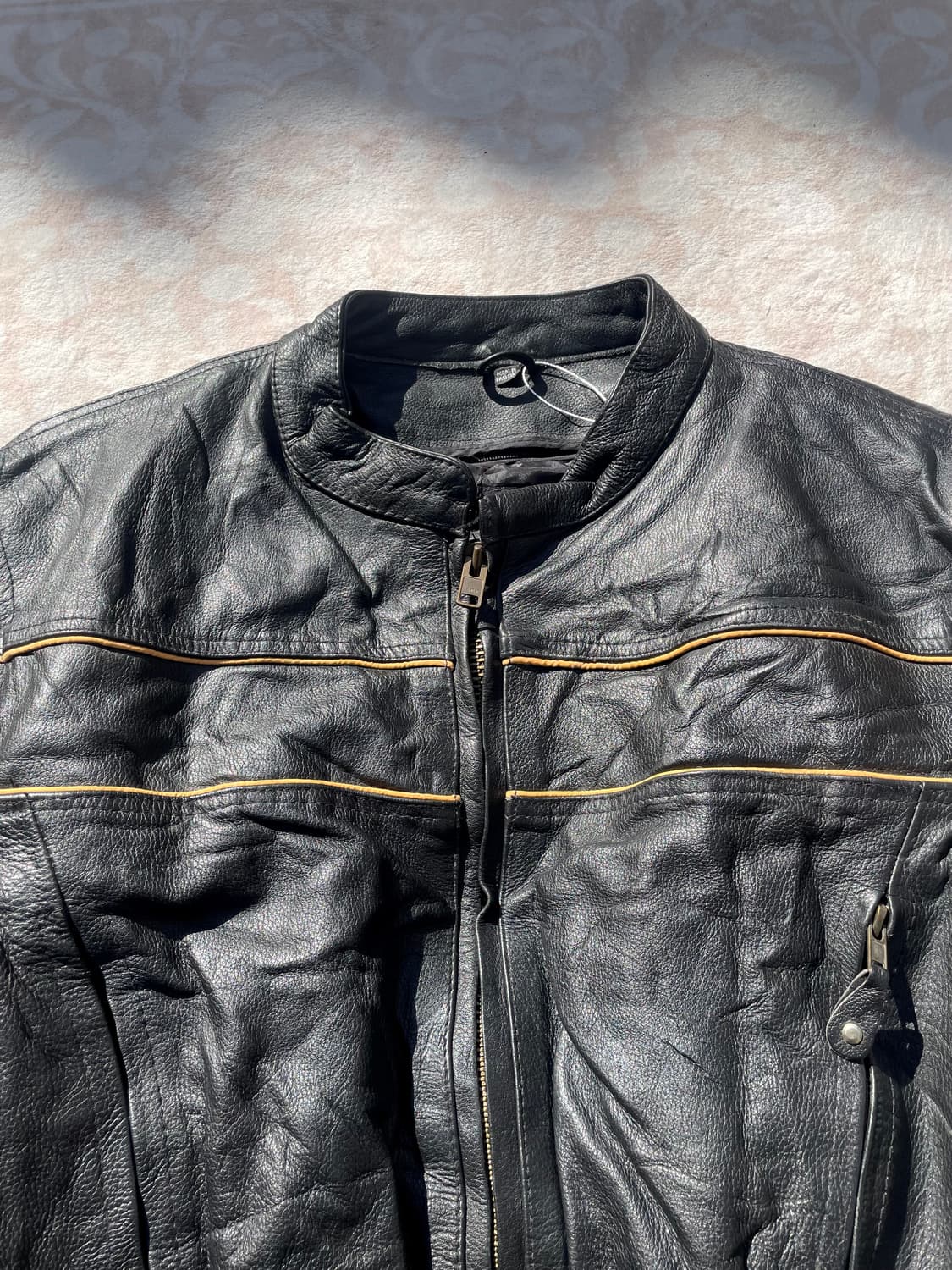 빈티지 리얼레더 바이커자켓  상품이미지4