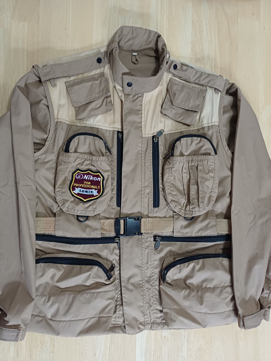 [M] 빈티지 니콘 포토그래퍼 베스트 자켓 상품이미지1