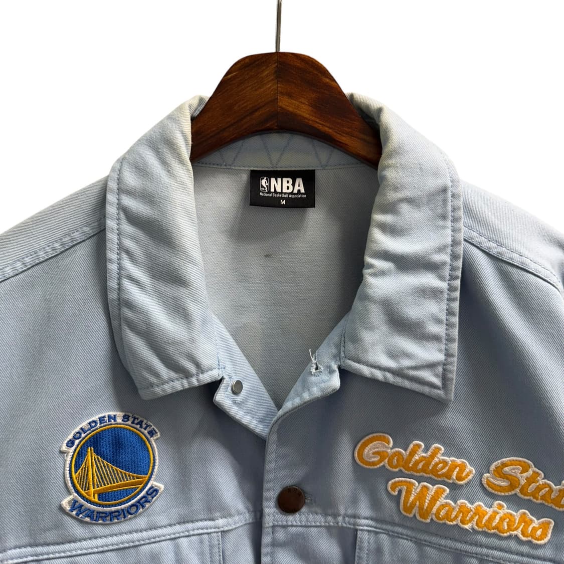 [M] NBA 골든스테이트 데님 자켓 상품이미지5