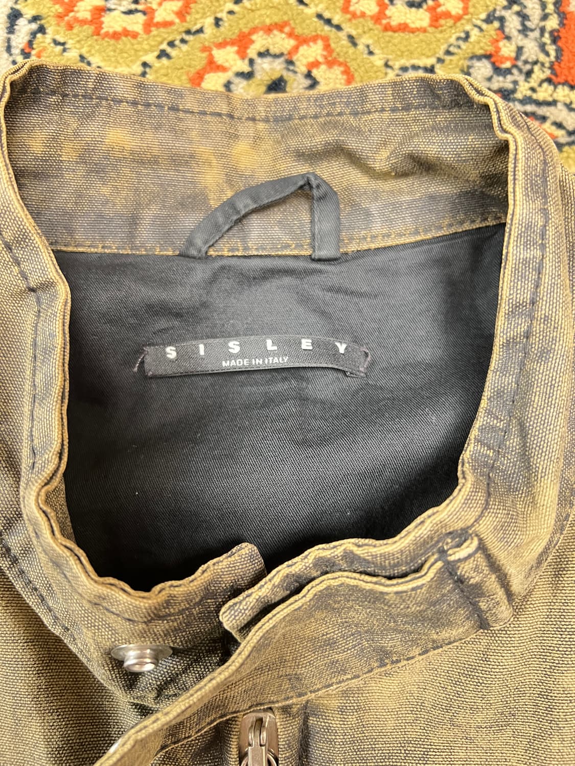 시슬리 카페레이서 브라운 데님 라이더자켓 L 상품이미지3