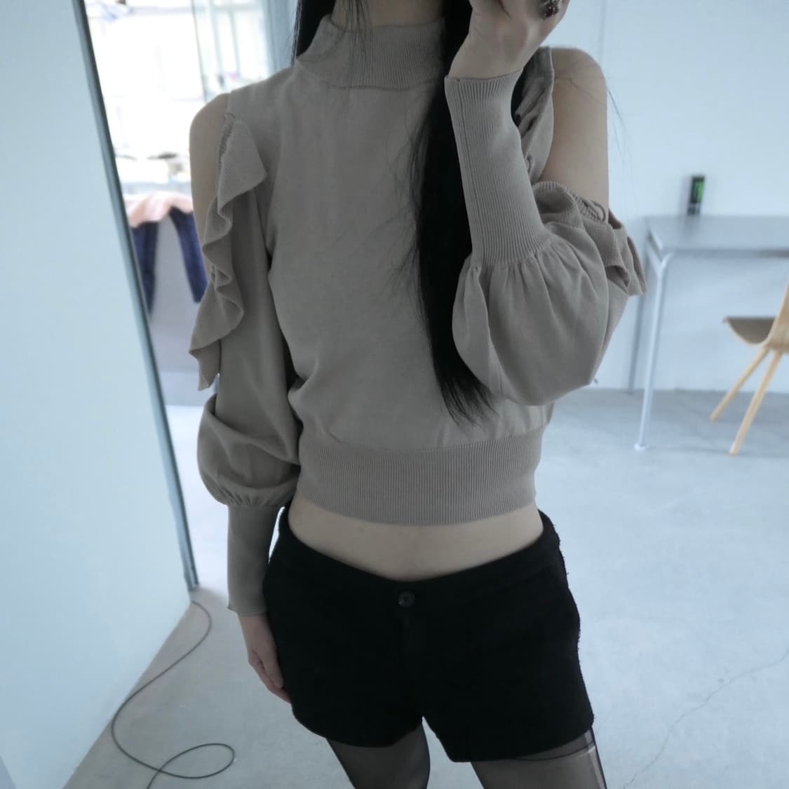 디에이디 빈티지 셔링 오프 니트 상품이미지4