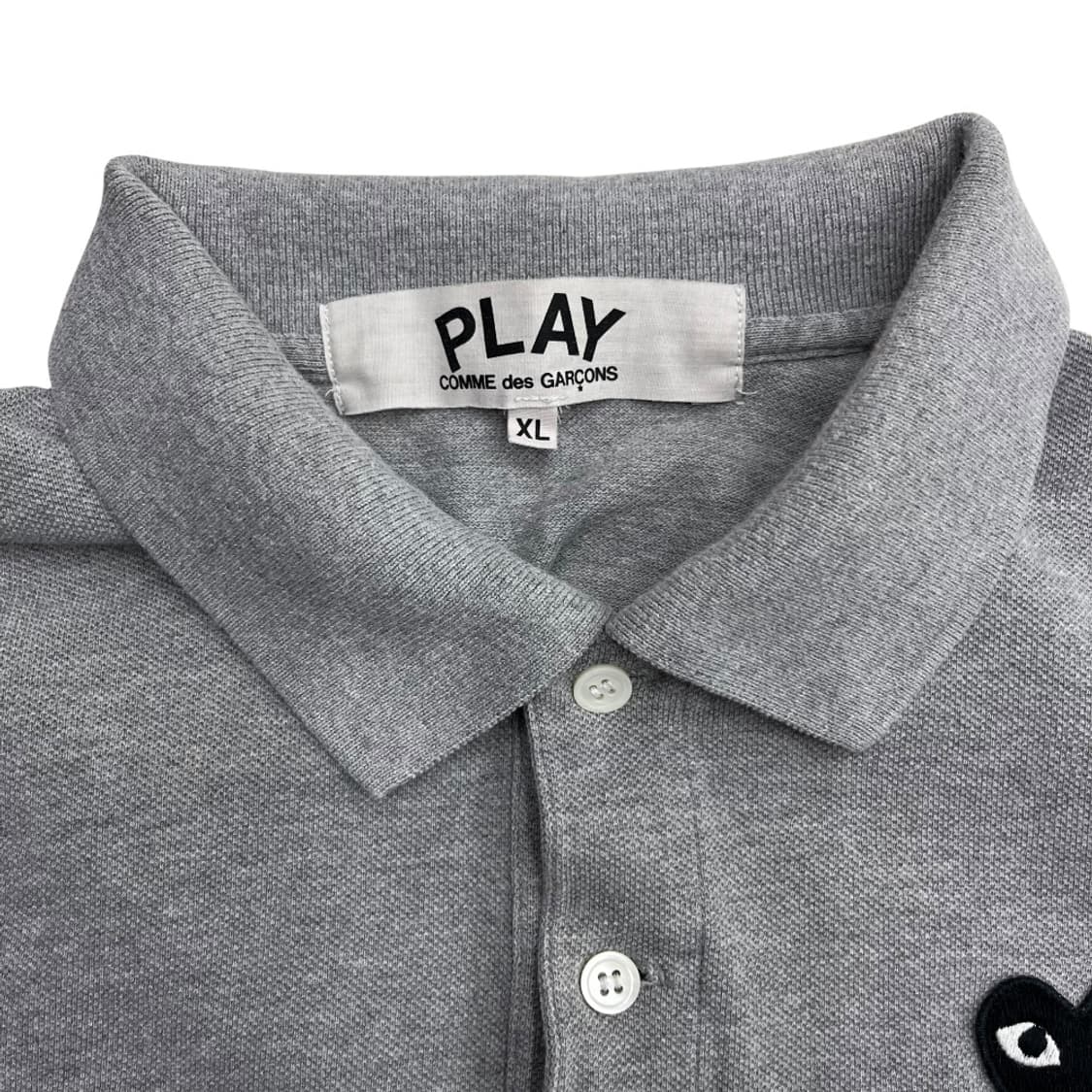 꼼데가르송 블랙 하트와펜 그레이 pk티 XL 상품이미지5