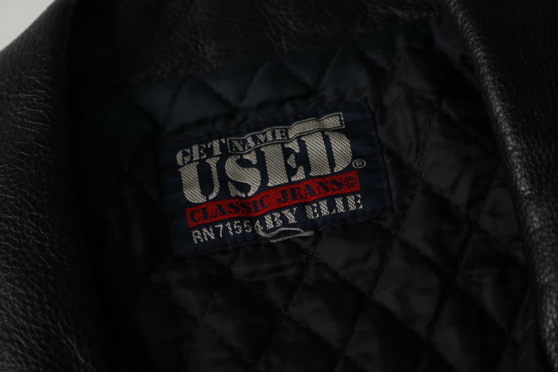 [L] 90's 겟유즈드 소가죽 라이더 자켓 상품이미지3