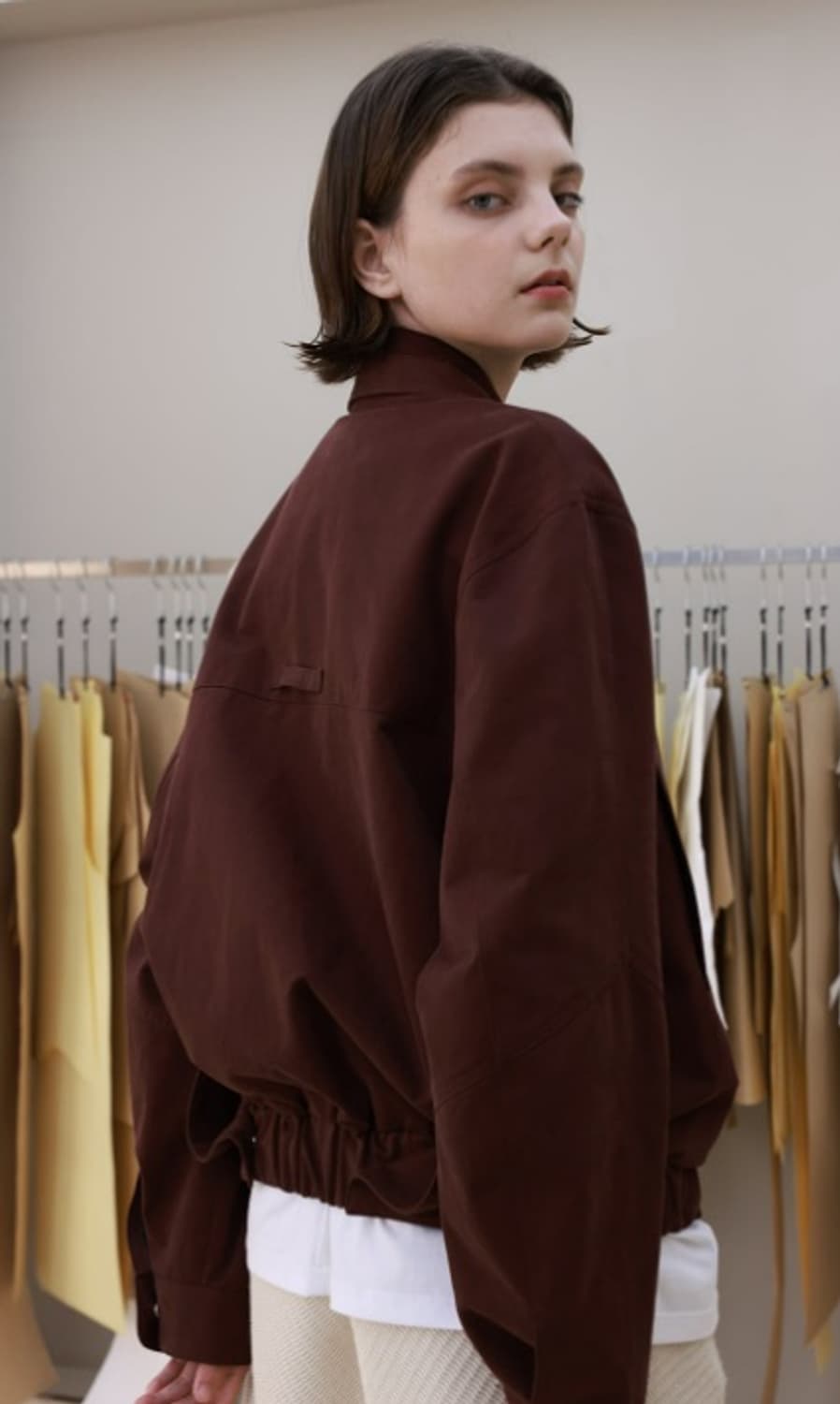 Yiyae 드리즐리 버건디 자켓 M 상품이미지2