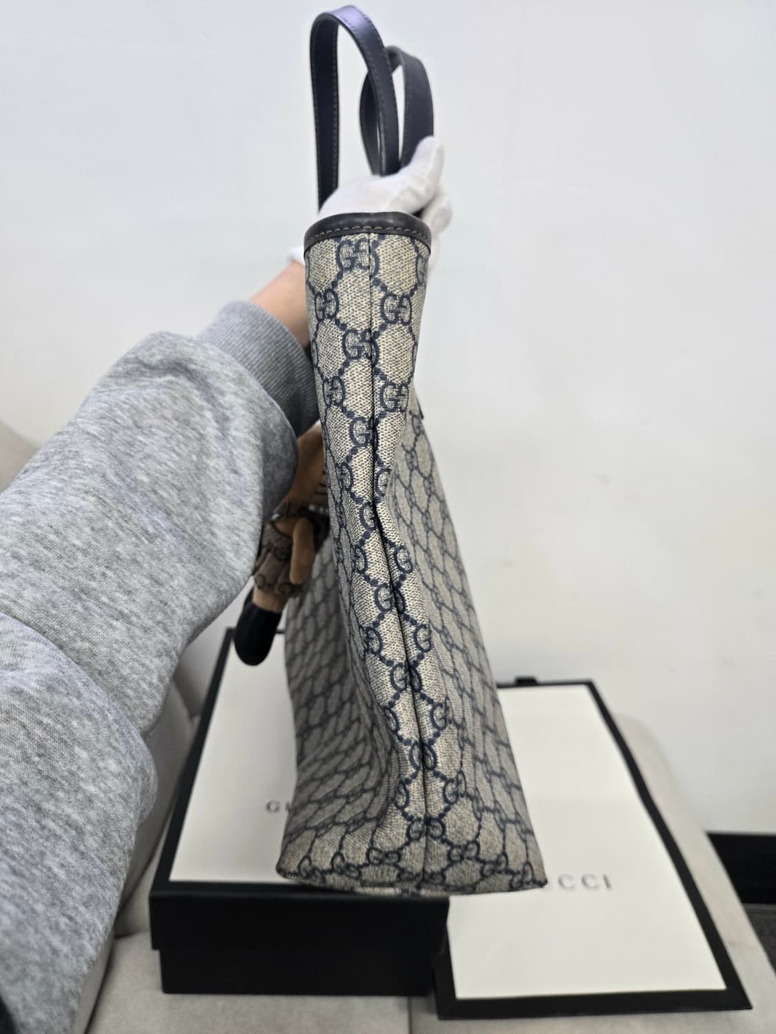 [보증서 정품] 구찌 시그니처 토트백 라지 상품이미지4