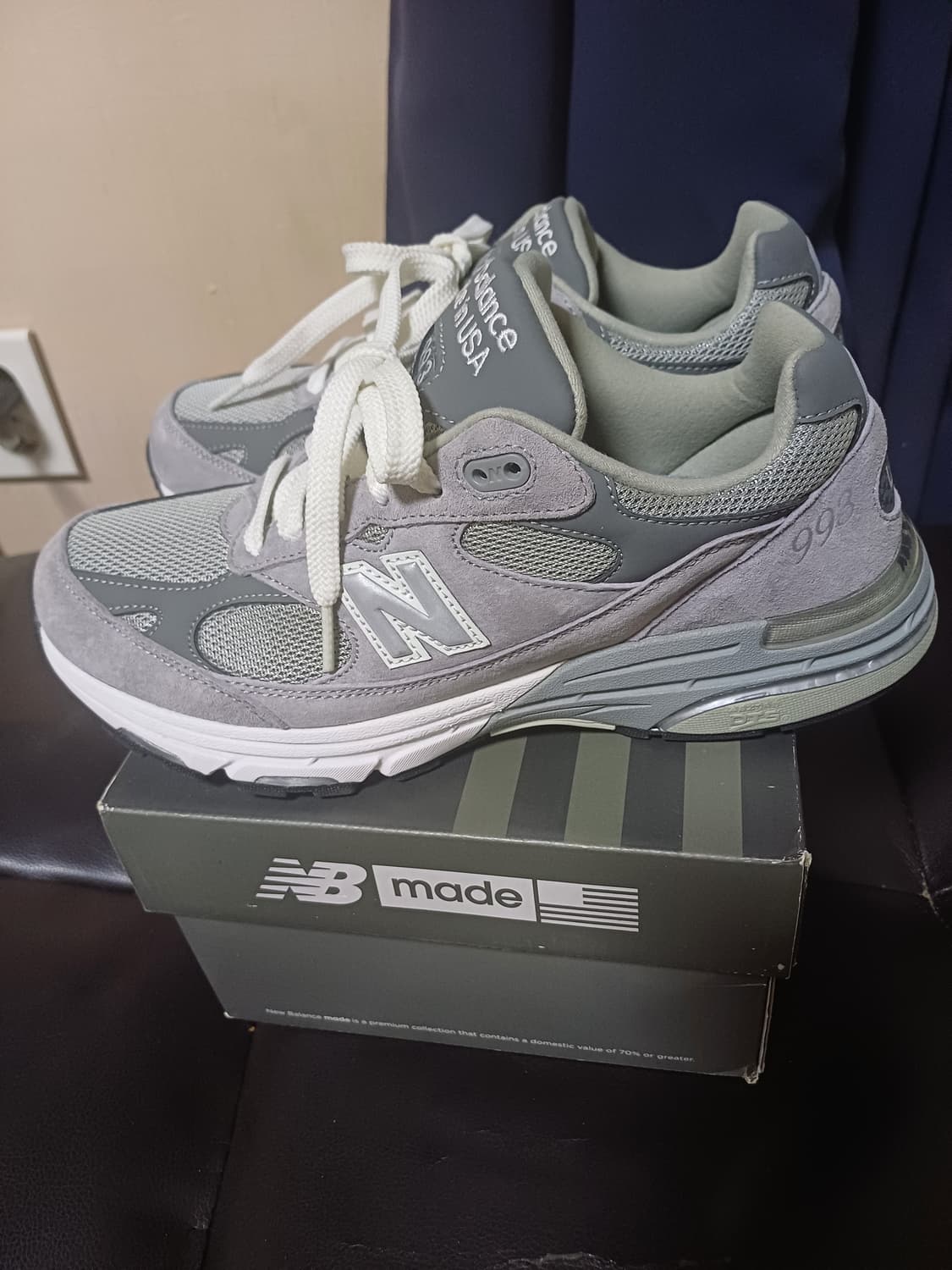 뉴발란스993 그레이 260size 발볼D 정품 상품이미지2