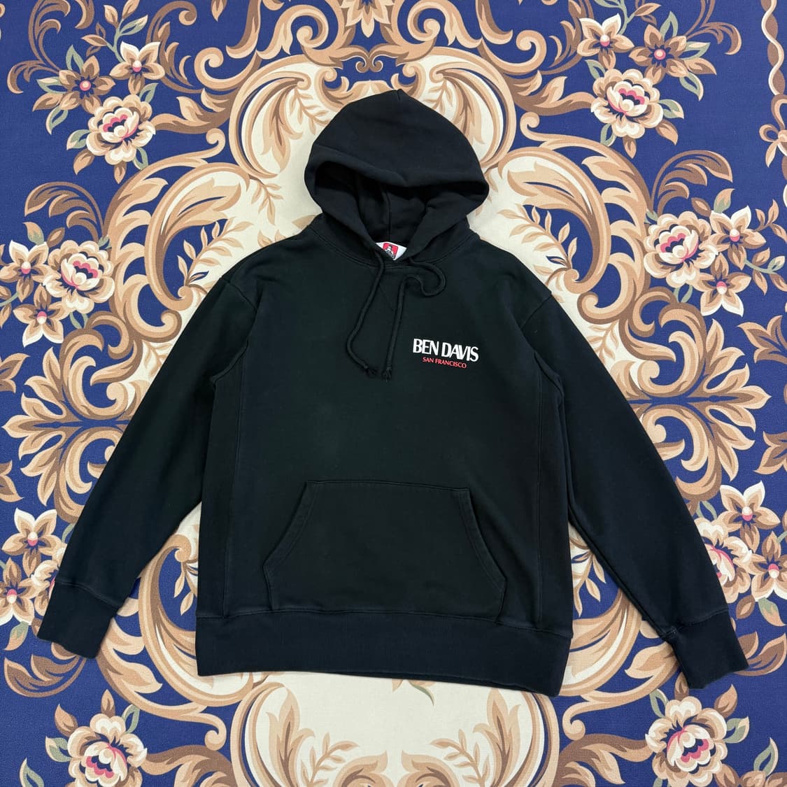 (L)JPN 벤데이비스 Bendavis 빅로고 후드티셔츠(블랙) 상품이미지2