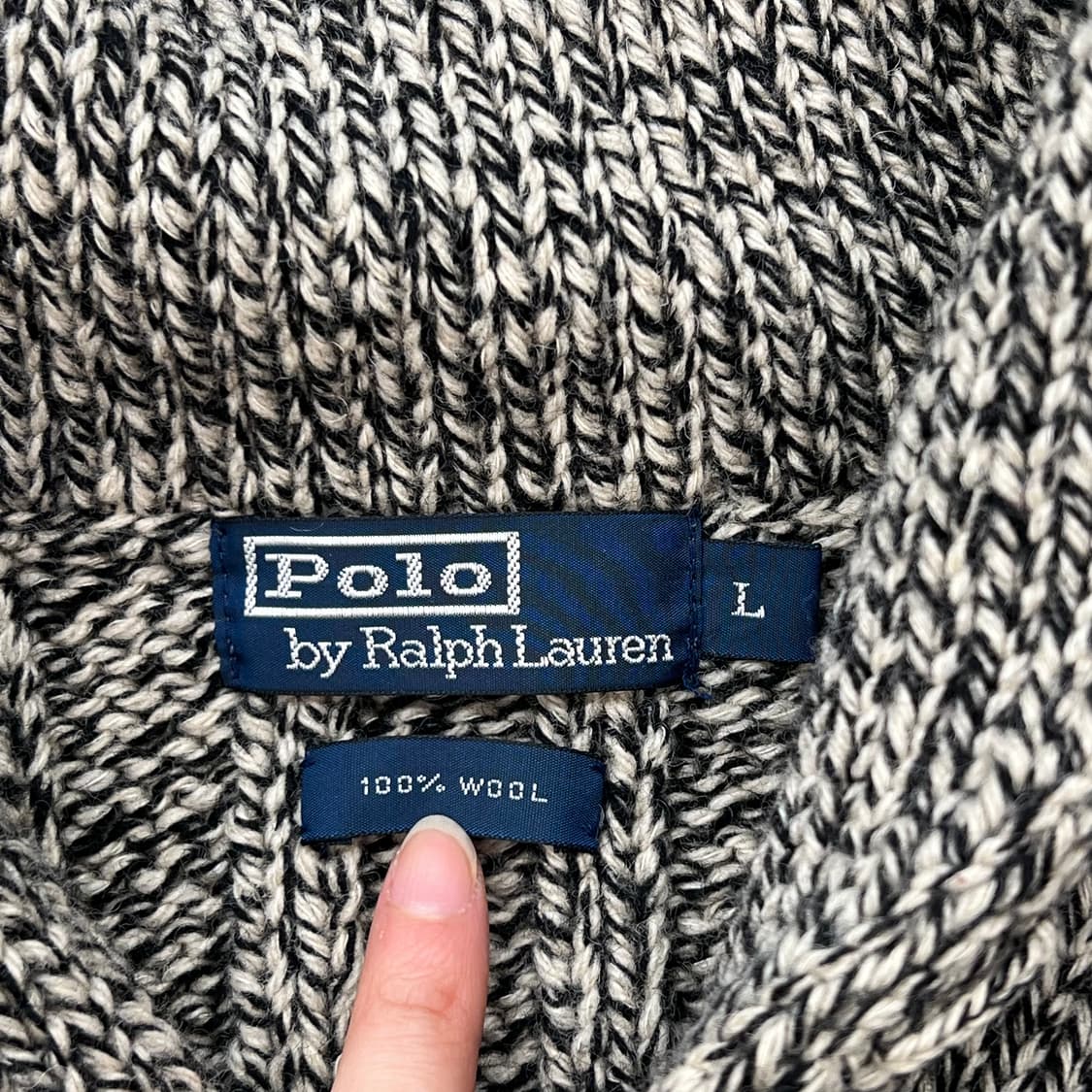 폴로 랄프로렌 숄카라 울 니트 r2493 상품이미지5
