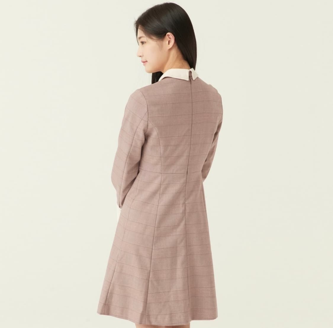 로엠 단정 체크 원피스 상품이미지5