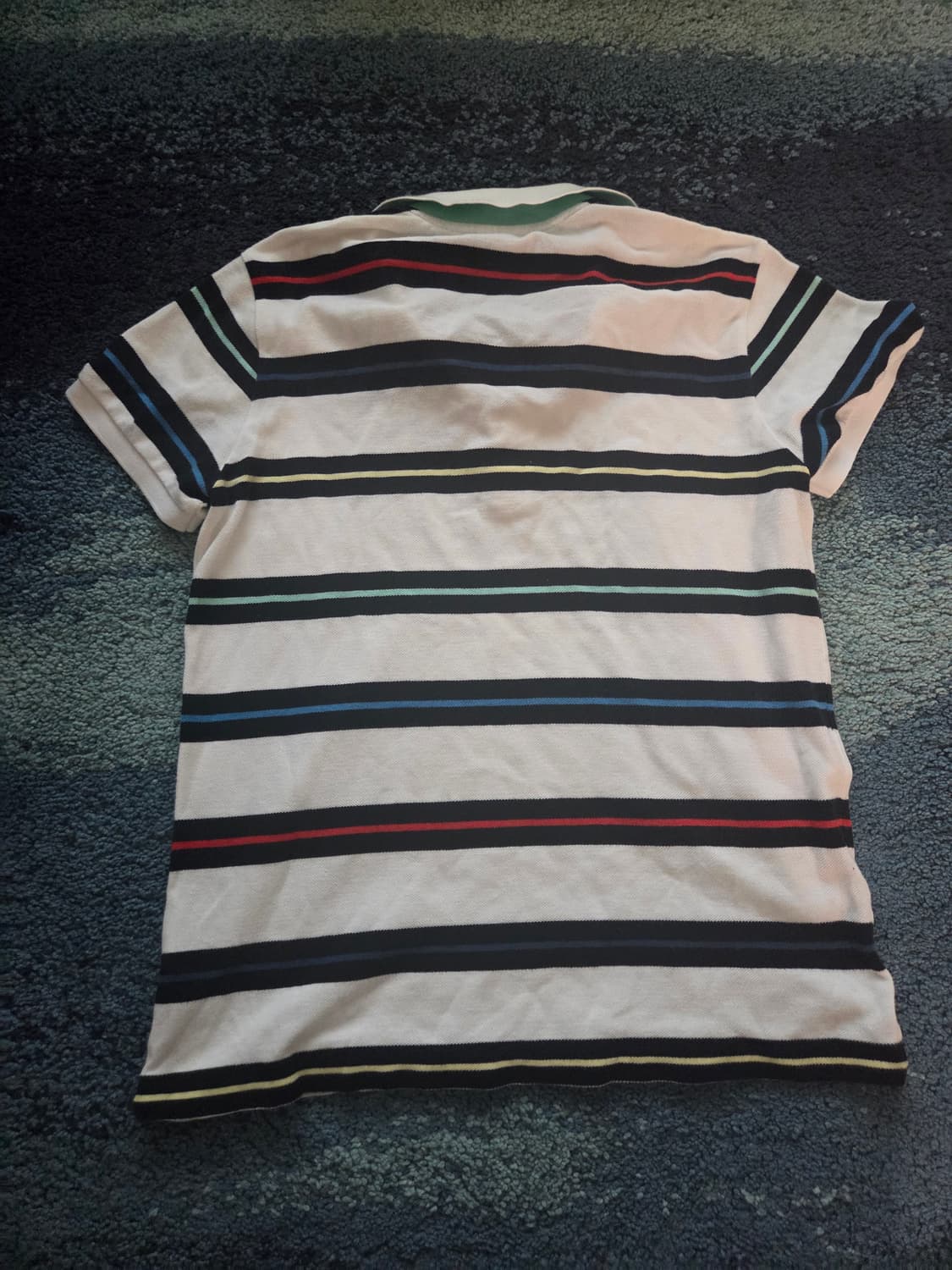 택포)라코스테 컬러 스트라이프  카라 반팔티  상품이미지2