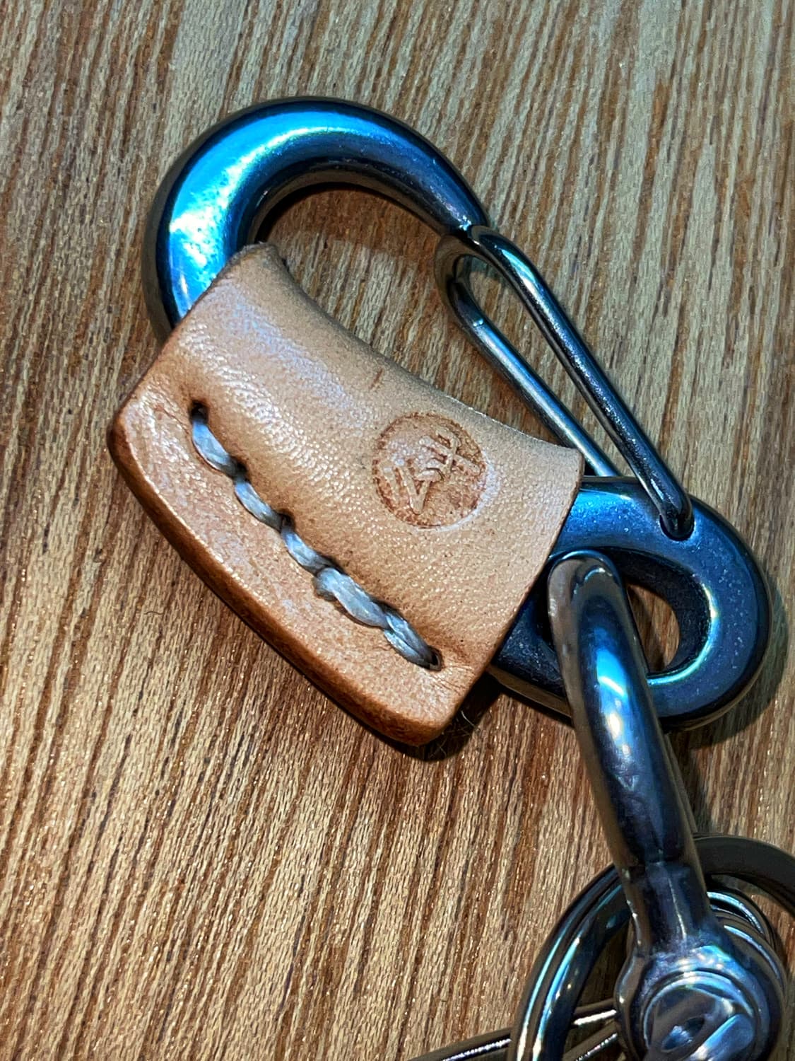 牛 Leather carabiner keyring 아메카지 키링세트 상품이미지6