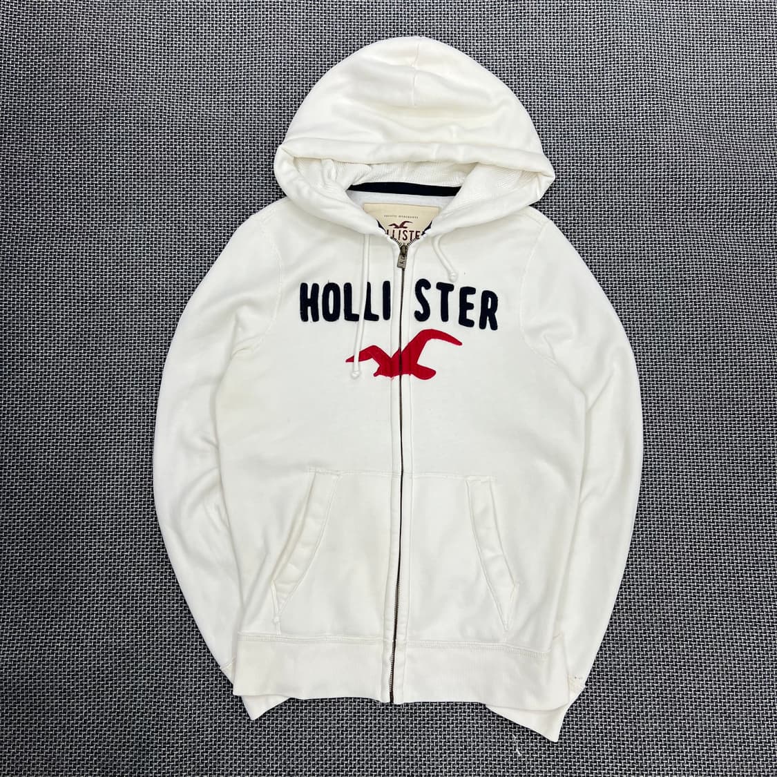 홀리스터 화이트 후드집업 상품이미지1