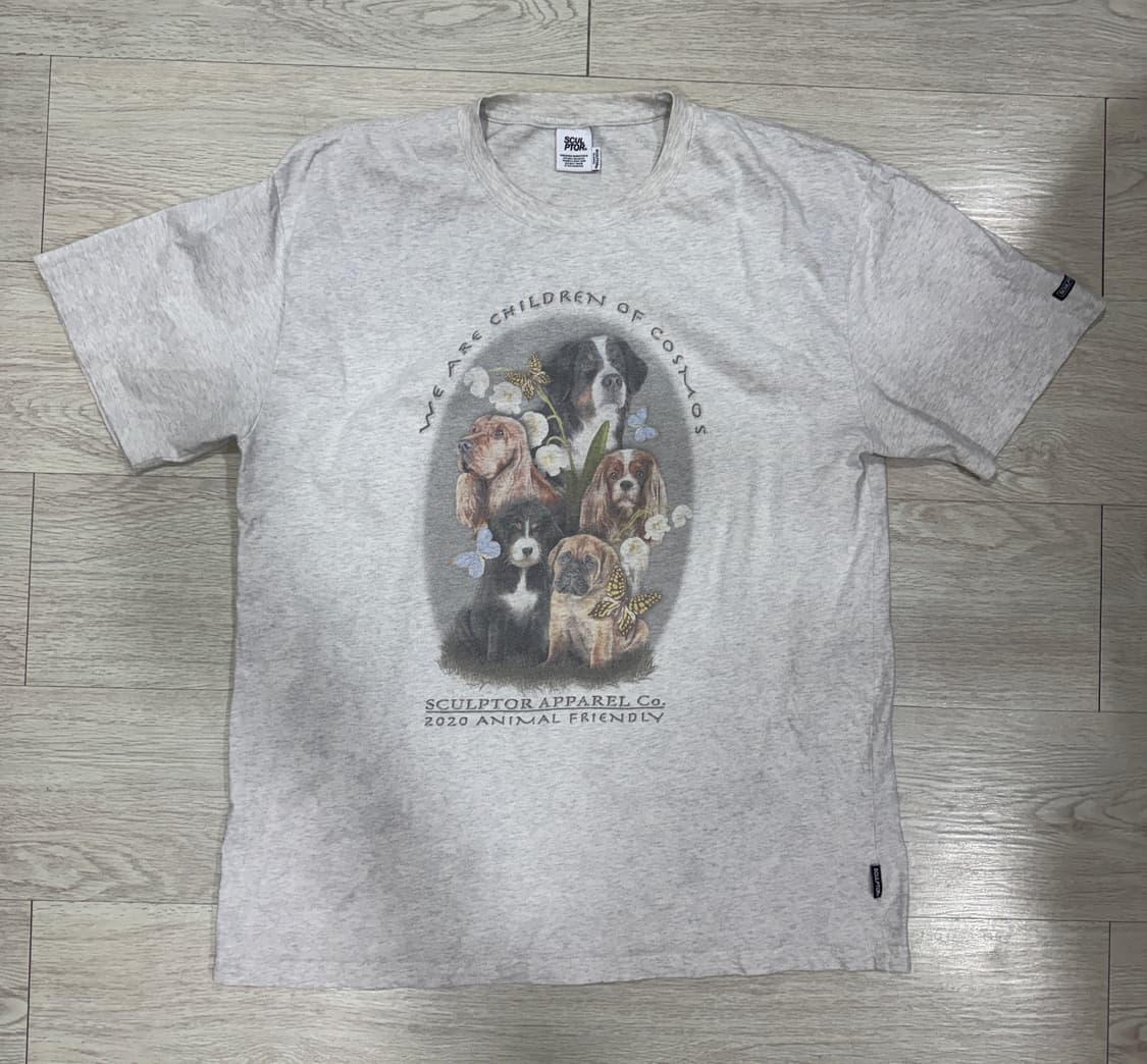 Sculptor 스컬프터 강아지 프린팅 반팔티 상품이미지1