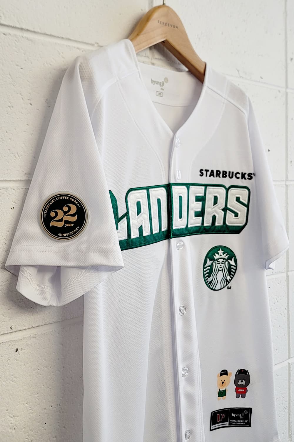 [100.L]SSG랜더스 X 스타벅스 22주년 기념 콜라보 져지(유니폼) 상품이미지5