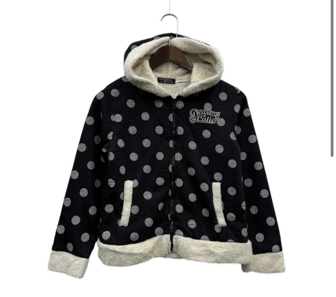 빈티지 헤이세이 갸루 도트무늬 아우터 상품이미지1