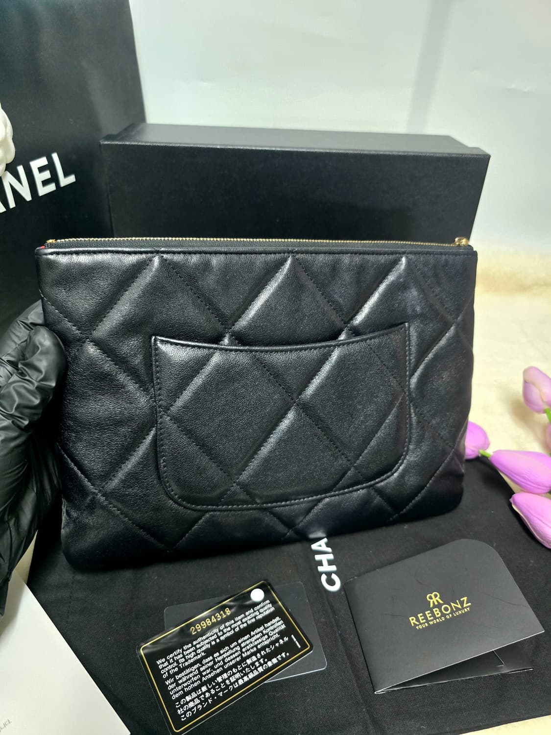 샤넬19뉴미듐클러치백 정품 상품이미지3