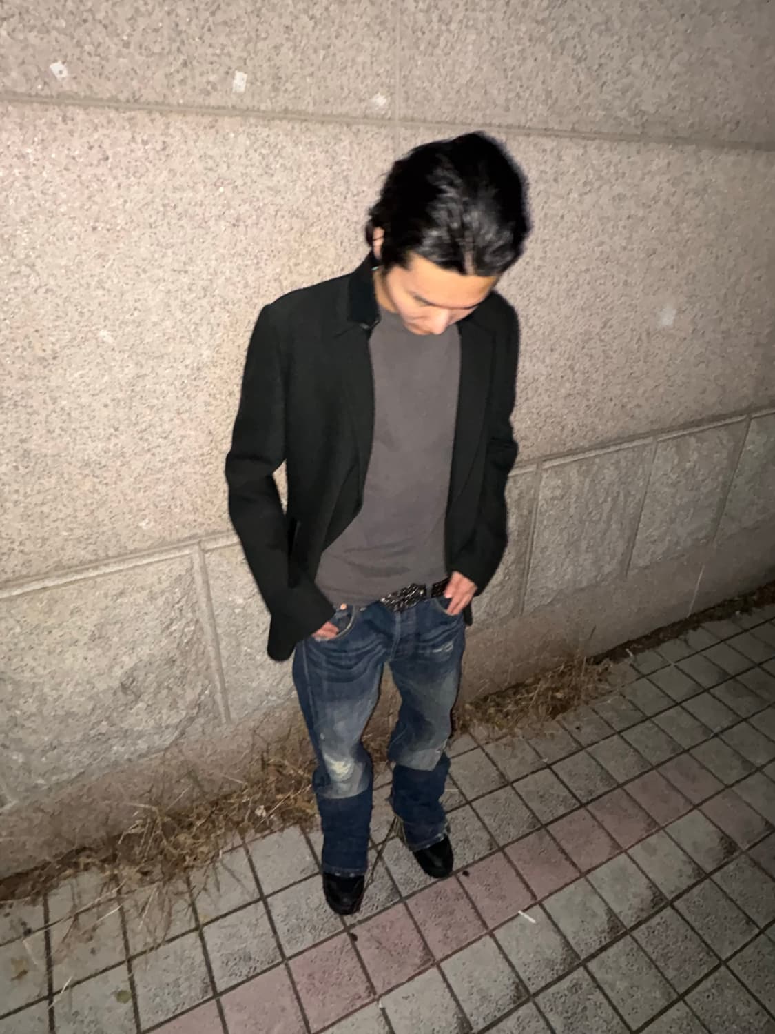 13fw 시스템 레더포인트 블레이저 상품이미지1